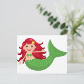 Carte Postale Cute sirène (Debout devant)