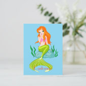 Carte Postale Cute Sirène Redhead Thunder_Cove (Debout devant)