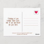 Carte Postale Cute Snail Confort Nourriture Bonne Automne (Dos)