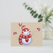 Carte postale Cute Snowman (Debout devant)