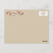 Carte postale Cute Snowman (Dos)