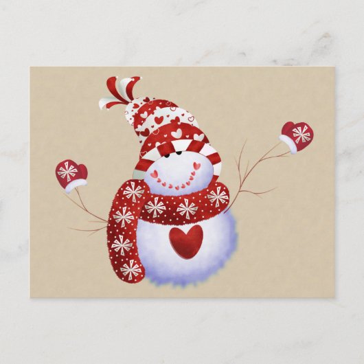 Carte postale Cute Snowman (Devant)