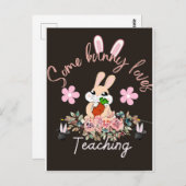 Carte Postale Cute some bunny loves teaching mug (Devant / Derrière)