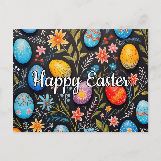 Carte Postale Cute Springtime Happy Pâques Collage (Devant)