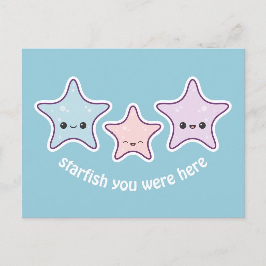 Carte Postale Cute Starfish (Devant)