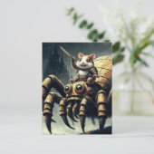 Carte Postale Cute Steampunk Hamster et Spider (Debout devant)