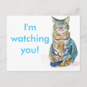 Carte Postale Cute tabby Chat (Devant)