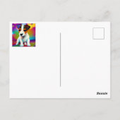 Carte Postale Cute Terrier Puppy Sparkle Gros plan (Dos)