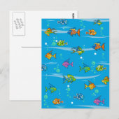Carte postale Cute Tropical Fish (Devant / Derrière)