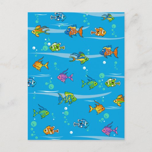 Carte postale Cute Tropical Fish (Devant)