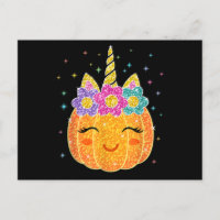 Cute Unicorn Citrouille Halloween Thanksgiving