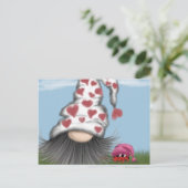 Carte Postale Cute Valentine Gnome (Debout devant)