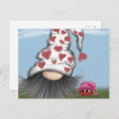 Carte Postale Cute Valentine Gnome (Devant / Derrière)