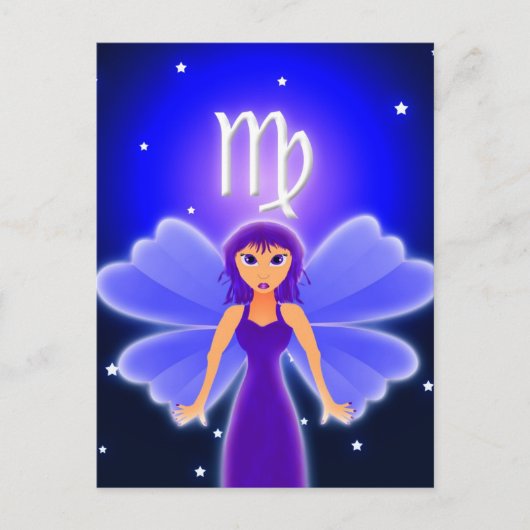 Carte Postale Cute Virgo Zodiac (Devant)