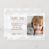 Carte Postale Cute Wave Watercolor Girl Merci photo (Devant / Derrière)