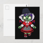 Carte Postale Cute Welsh Zombie (Devant / Derrière)