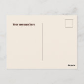 Carte Postale Cute Western Cowgirl ajouter un message (Dos)