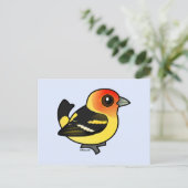Carte Postale Cute Western Tanager (Debout devant)