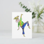 Carte postale Cute Whimsical Dancing Cow (Debout devant)