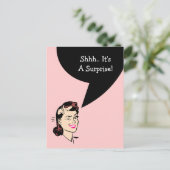 Carte Postale Cute Wink Surprise Party Carte Posta (Debout devant)