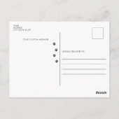 Carte postale Cute Yorkie Terrier (Dos)