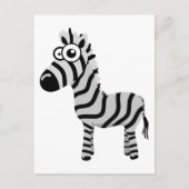 Carte Postale Cute zebra (Devant)