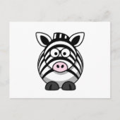 Carte Postale Cute Zebra (Devant)