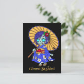 Carte Postale Cute Zombie japonais (Debout devant)