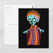 Carte Postale Cute Zombie malien (Devant / Derrière)