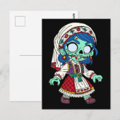 Carte Postale Cute Zombie turc (Devant / Derrière)