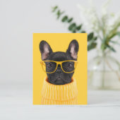 Carte Postale Cutest Baby Animals | French Bulldog Sunglasses (Debout devant)