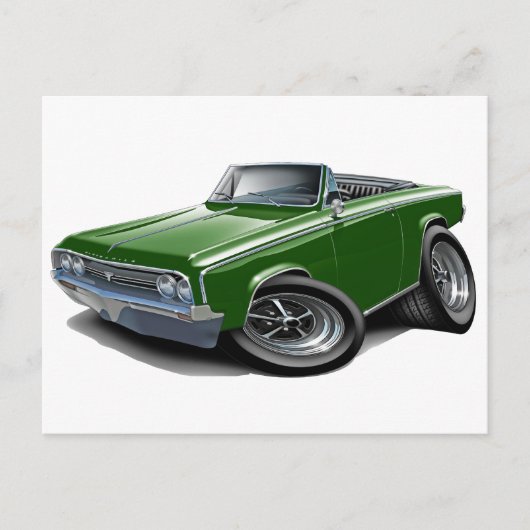 Carte Postale Cutlass Green Convertible 1964-65 (Devant)