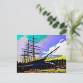 Carte Postale Cutty Sark à Greenwich, Londres. (Debout devant)