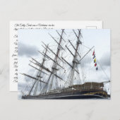 Carte Postale Cutty Sark Clipper ship (Devant / Derrière)