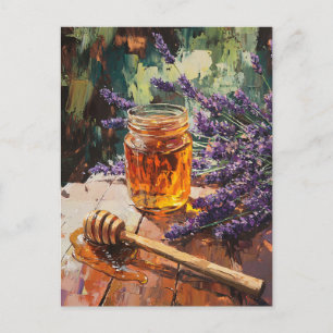 Carte Postale Cuvette de miel et Pittoresque de lavande