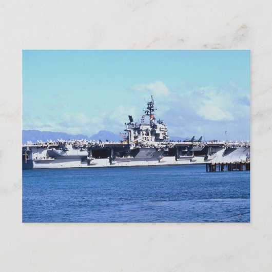 Carte Postale CV-64 Constellation à Pearl Harbor, États-Unis (Devant)