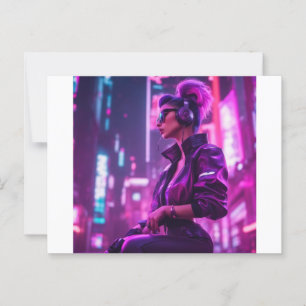 Carte Postale Cyber fille