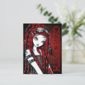 Carte postale Cybergoth Angel Tattoo Crimson (Debout devant)