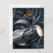 Carte Postale Cyborg et prise d'arme (Devant / Derrière)
