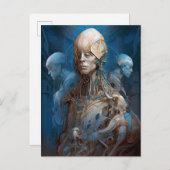 Carte Postale Cyborg Futuristic Science Fiction (Devant / Derrière)