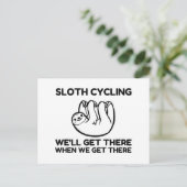 CARTE POSTALE CYCLAGE LENT (Debout devant)