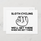 CARTE POSTALE CYCLAGE LENT (Devant / Derrière)