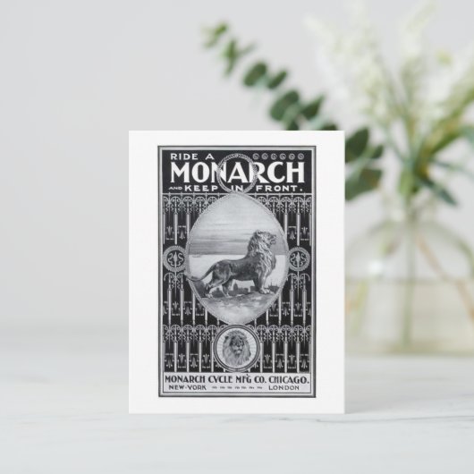 Carte Postale Cycle Monarch (Debout devant)