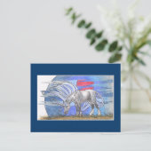 Carte Postale Cycle Unicorn - Hiver ©1999 (Debout devant)