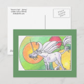 Carte Postale Cycle Unicorn - Printemps ©1999 (Devant / Derrière)