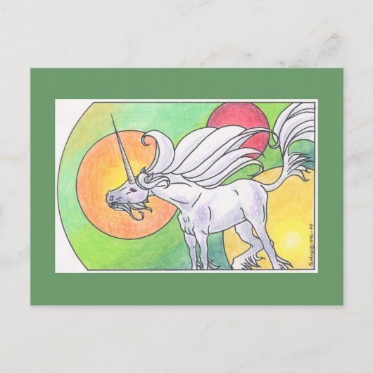 Carte Postale Cycle Unicorn - Printemps ©1999 (Devant)