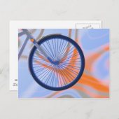 Carte Postale Cycle vélo - Roue vélo (Devant / Derrière)