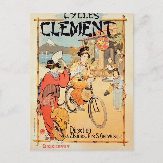 Carte Postale Cycles Clement Pre Saint-Gervais (Devant)