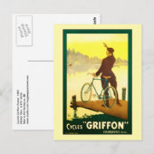 Carte Postale Cycles Griffon par Walter Thor (Devant / Derrière)