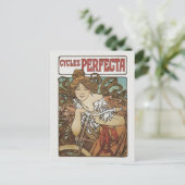 Carte Postale Cycles Perfecta, Art Nouveau Alphonse Mucha (Debout devant)